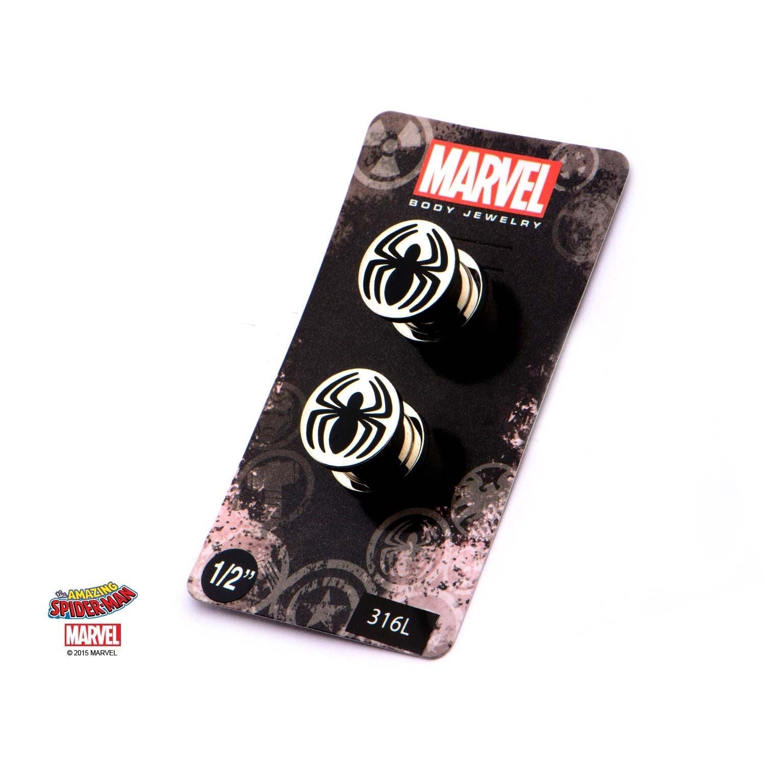 MARVEL Marvel Spider-man Logo Front Screw Fit Plug -Rebel Bod-RebelBod