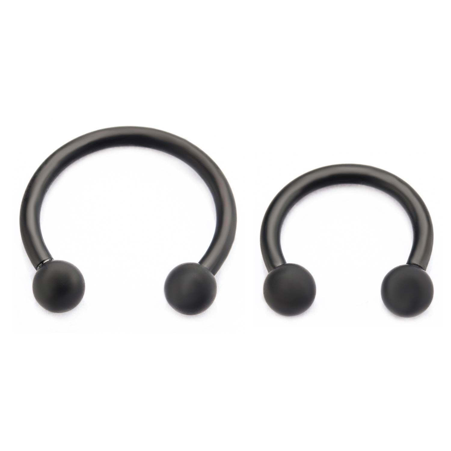 Matte black sale septum ring