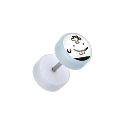 Mero Emoticon Acrylic Fake Plug - 1 Pair