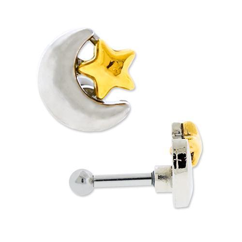 Orecchini zirconi cuore bianco acciaio inox | vendita online su HOLYART