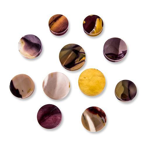 Moukaite Jasper Stone Plugs - 1 Pair