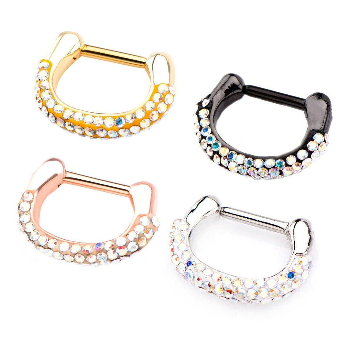 Multigem Tiffany Septum Clicker / Daith Clicker - 1 Piece