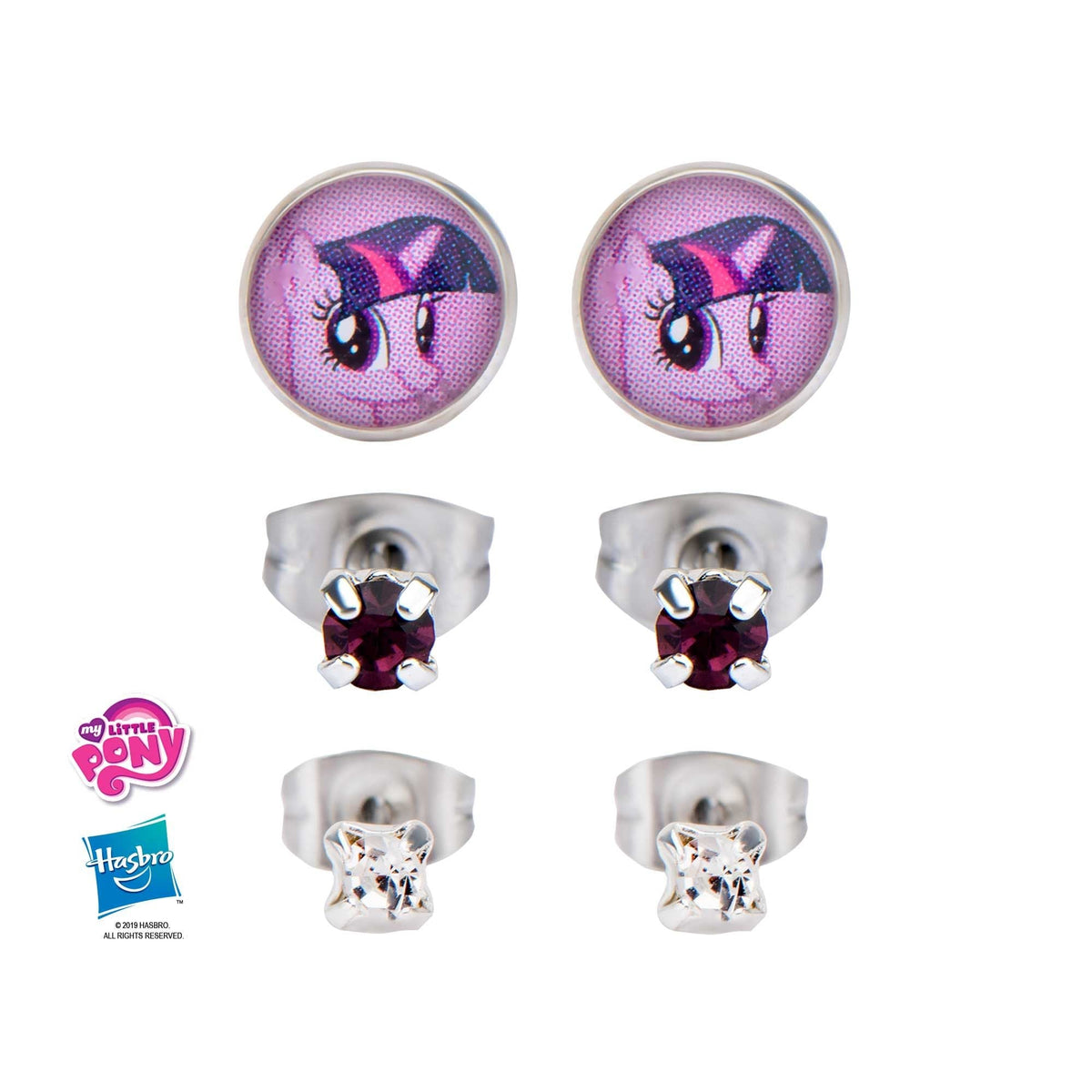 HASBRO My Little Pony Twilight Sparkle Stud Earring Set -Rebel Bod-RebelBod