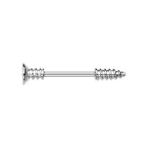 Nail Screw Bolt Nipple Barbell - 1 Piece