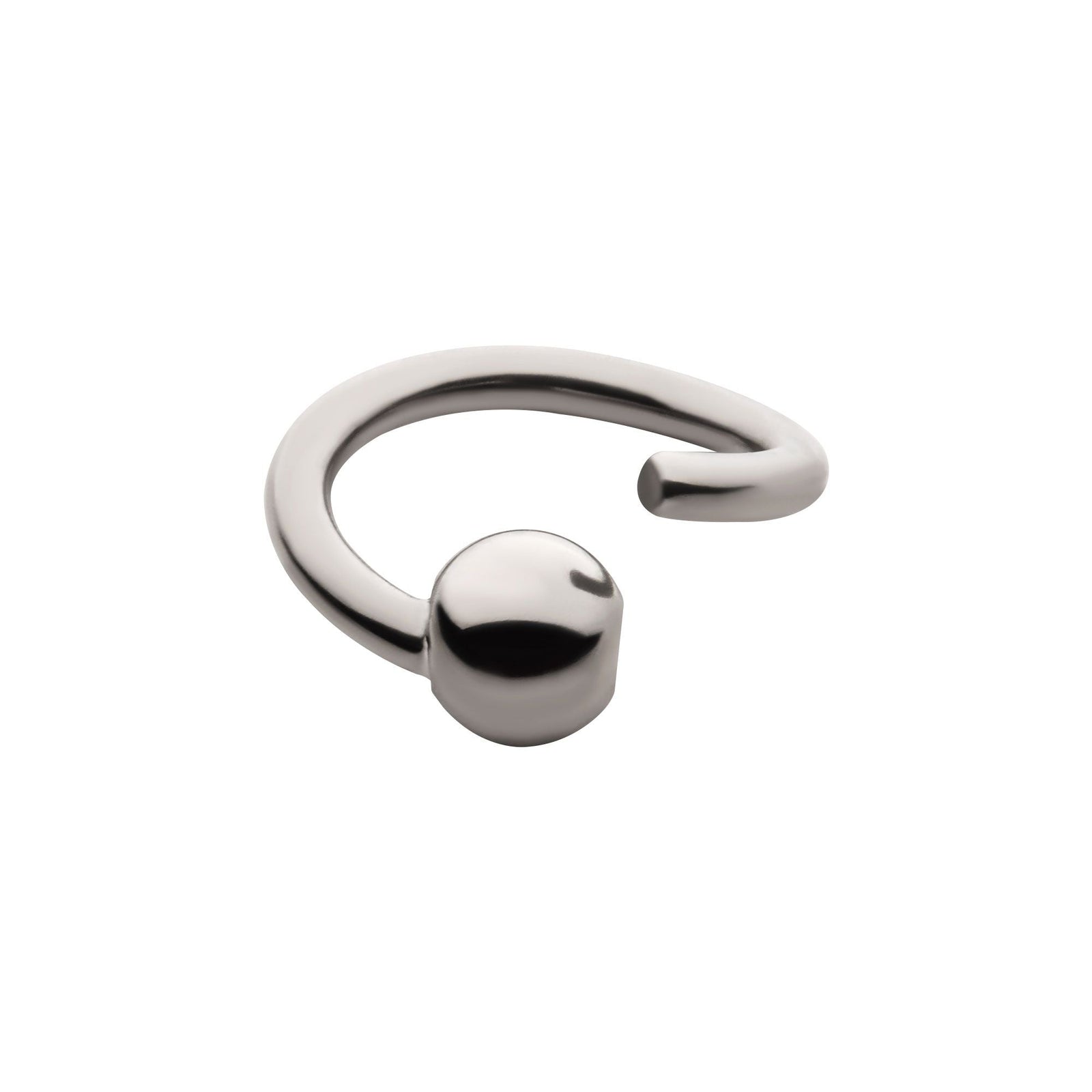 Niobium Captive Bead Ring Titanium Attached Ball rniab80 -Rebel Bod-RebelBod