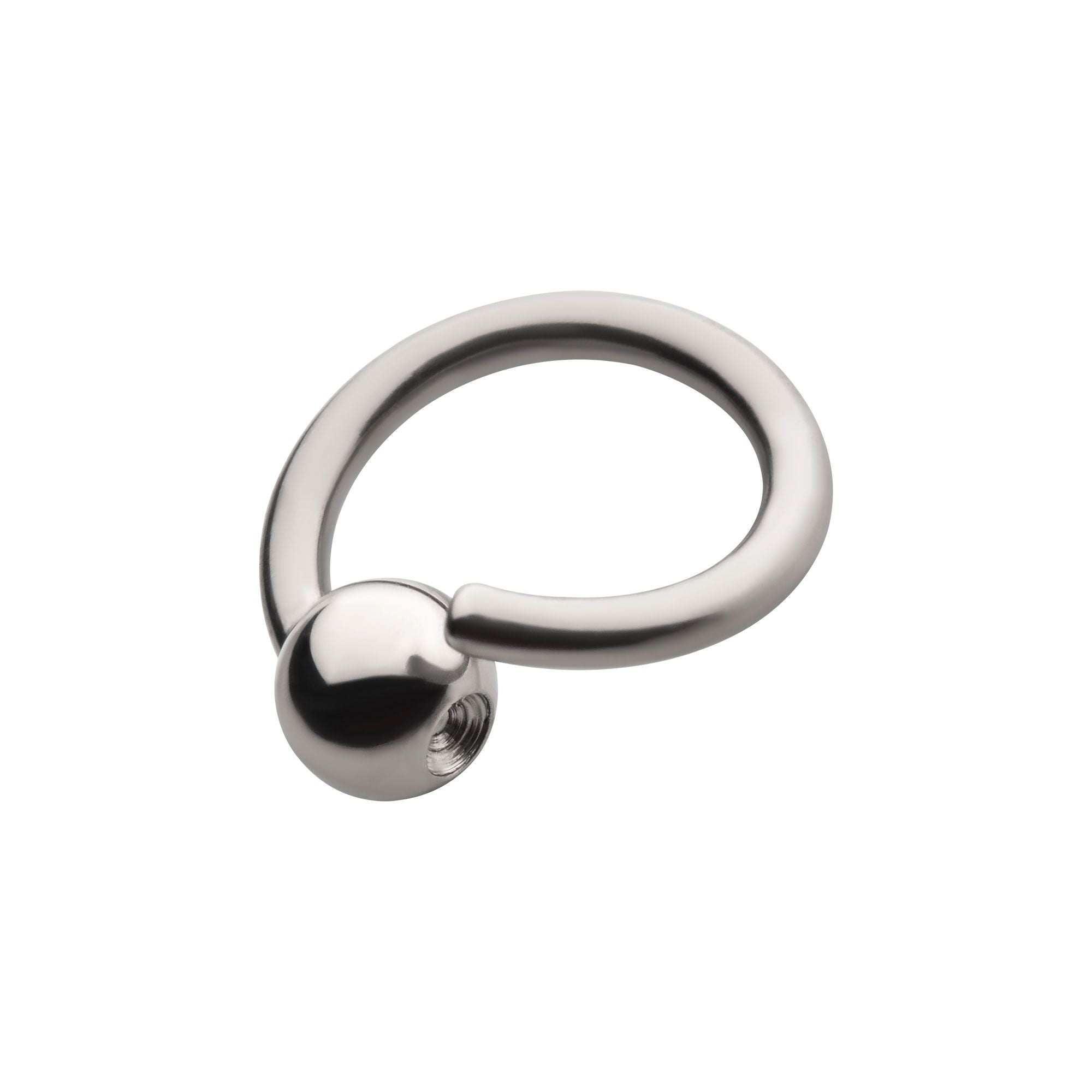 Niobium Captive Bead Ring Titanium Attached Ball rniab80 -Rebel Bod-RebelBod