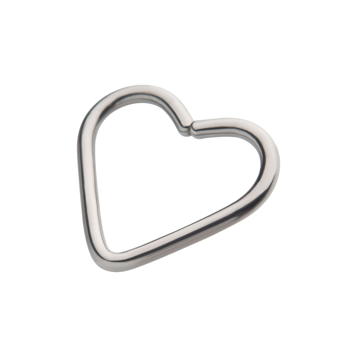 Niobium Heart Seamless Split Ring rnisplth61 -Rebel Bod-RebelBod