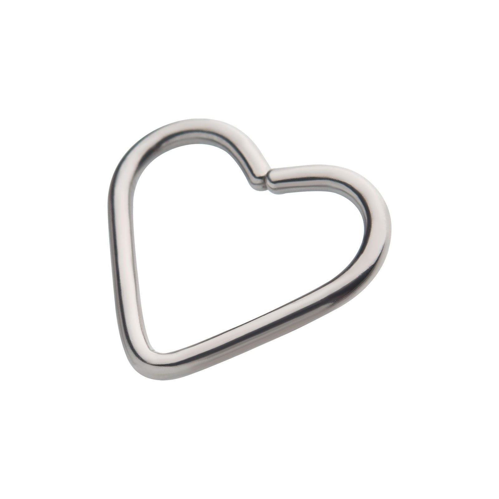 Niobium Heart Seamless Split Ring rnisplth61 -Rebel Bod-RebelBod