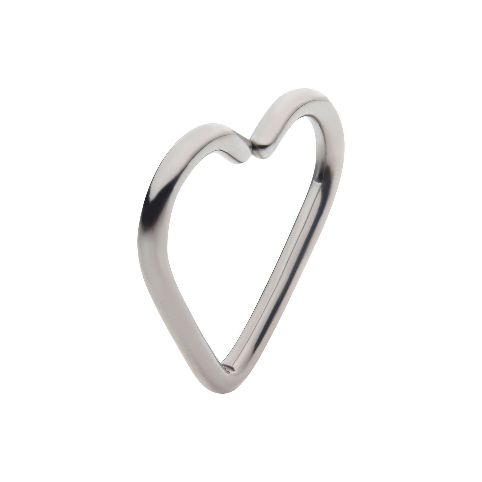 Niobium Heart Seamless Split Ring rnisplth61 -Rebel Bod-RebelBod