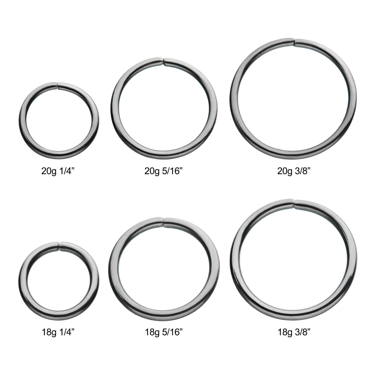 Niobium Seamless Split Ring rnisplt200 -Rebel Bod-RebelBod