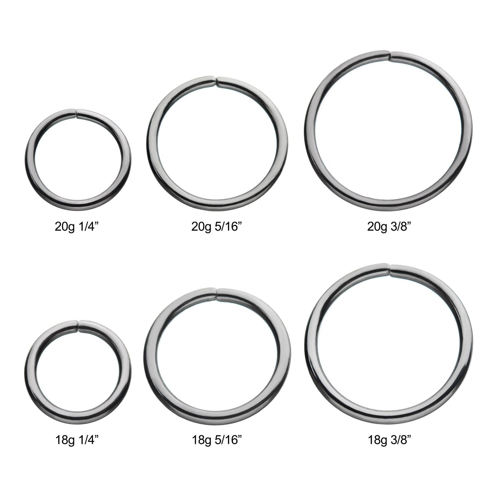 Niobium Seamless Split Ring rnisplt200 -Rebel Bod-RebelBod