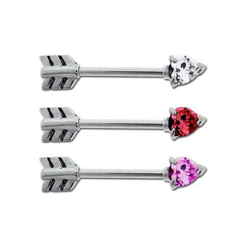 Nipple Barbell Arrow Ends - 1 Piece