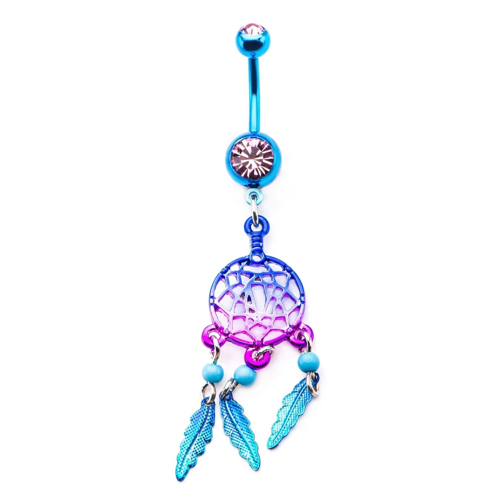 TBD-Belly Ombre Dream Catcher Dangle Navel Ring -Rebel Bod-RebelBod
