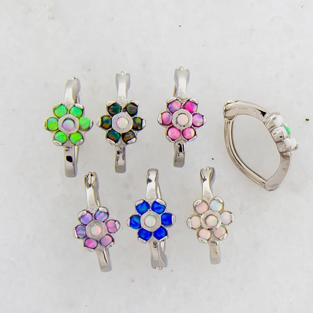 Opal Prong Set Flower Rook Clicker - 1 Piece -Rebel Bod-RebelBod