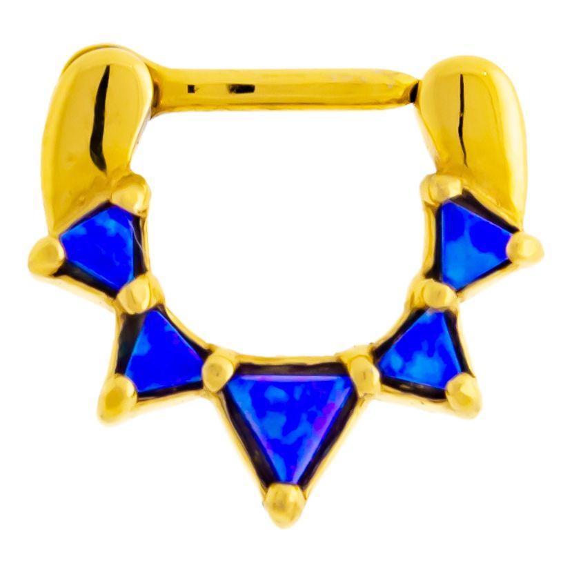 SEAMLESS CLICKER Opal Triangle Septum Clicker - 1 Piece -Rebel Bod-RebelBod