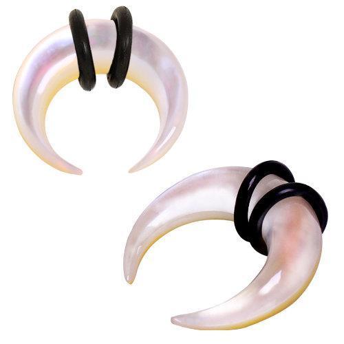 Organic Mother of Pearl Pincher Taper w/ O-Rings - 1 Piece
