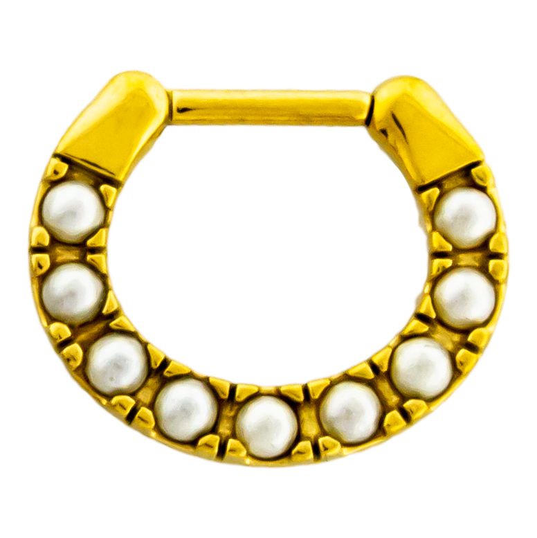 SEAMLESS CLICKER Pearl Septum Clicker - 1 Piece -Rebel Bod-RebelBod