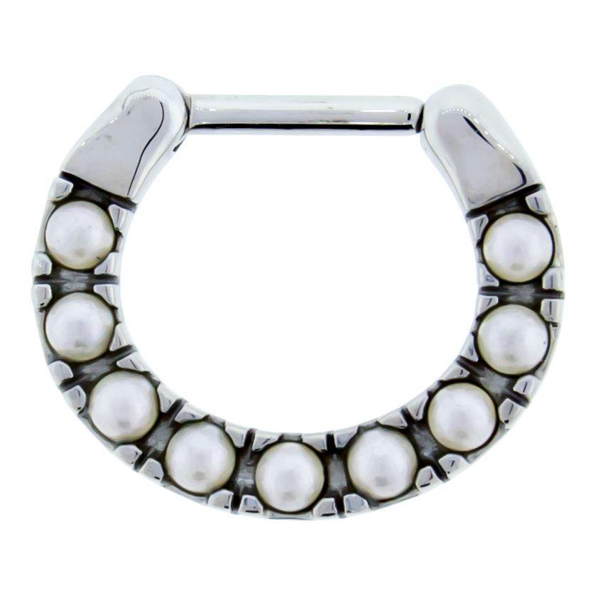 SEAMLESS CLICKER Pearl Septum Clicker - 1 Piece -Rebel Bod-RebelBod