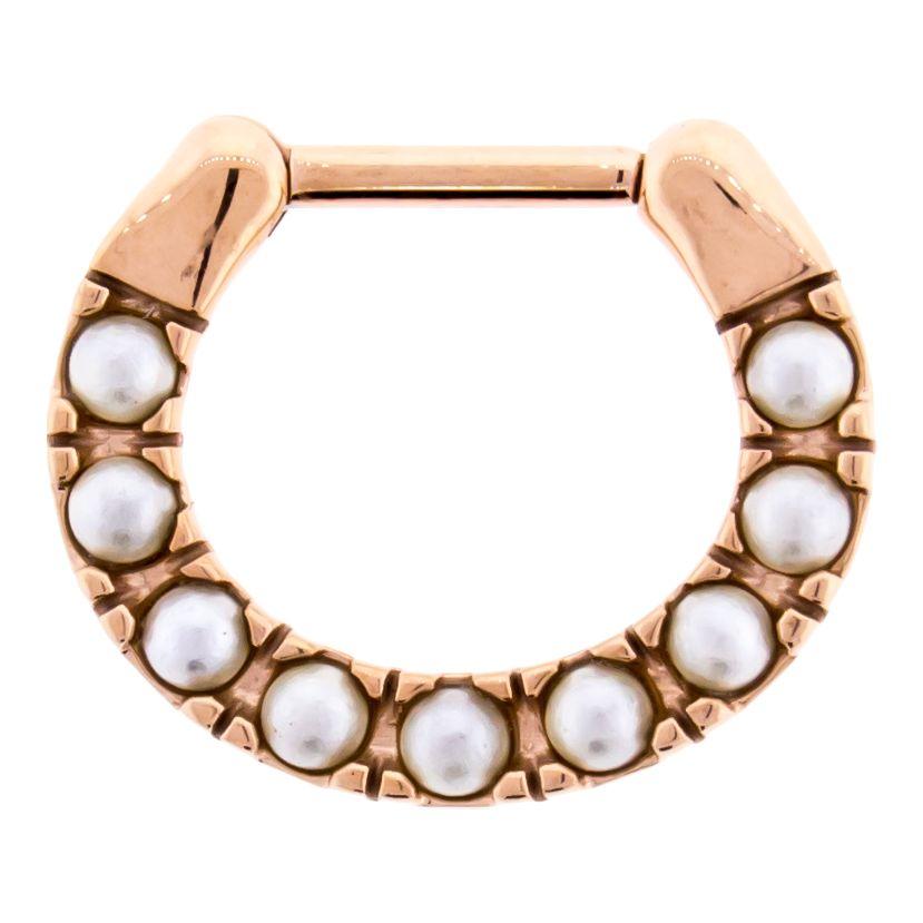 SEAMLESS CLICKER Pearl Septum Clicker - 1 Piece -Rebel Bod-RebelBod