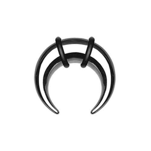 Pincher | Crescent Pincher Steel Ear Gauge Buffalo Taper - 1 Pair -Rebel Bod-RebelBod