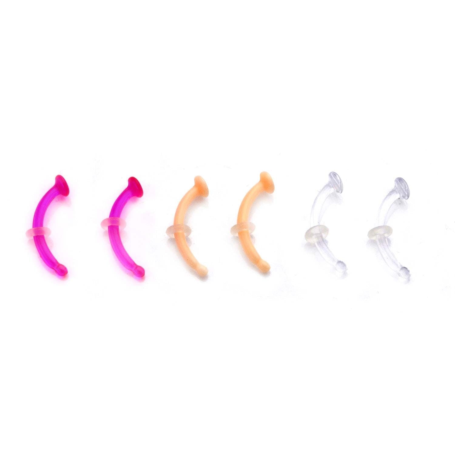 TBD Pink Clear Opaque Eyebrow Multi Packs Retainers -Rebel Bod-RebelBod