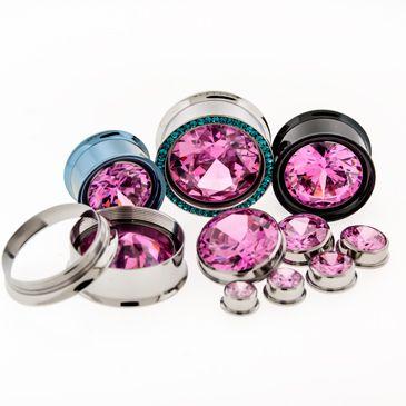 Pink Gem Insert - 1 Piece -Rebel Bod-RebelBod