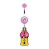Pink Gumball Candy Machine Belly Button Ring