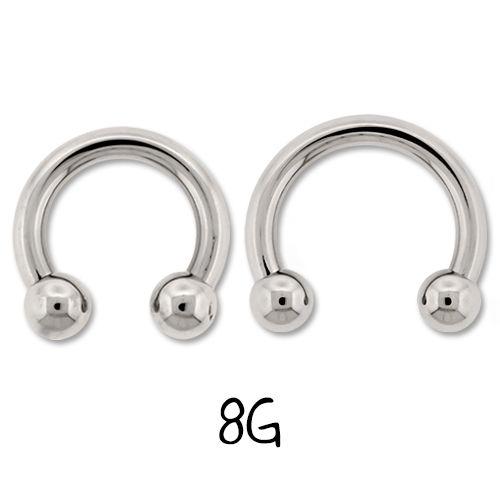 8g 2025 horseshoe earrings