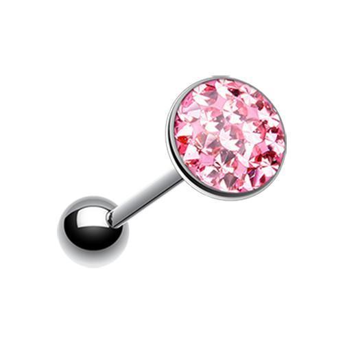 Pink Multi-Sprinkle Dot Multi Gem Barbell Tongue Ring