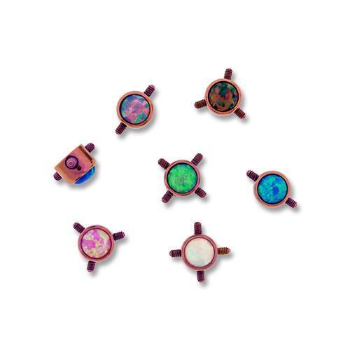 Pink Titanium Multi Thread Opal Disc - 1 Piece
