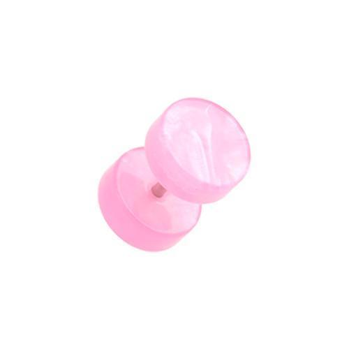Pink UV Lava Acrylic Fake Plug - 1 Pair
