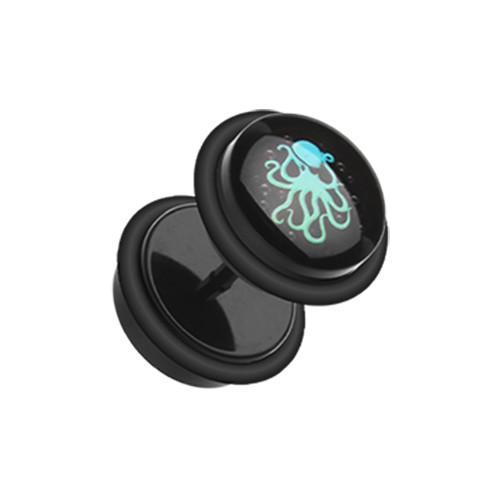 Pirate Octopus Acrylic Fake Plug w/ O-Rings - 1 Pair