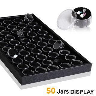 Plastic Tray w/ Acrylic Jars