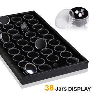 Plastic Tray w/ Acrylic Jars