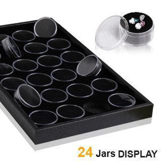 Plastic Tray w/ Acrylic Jars