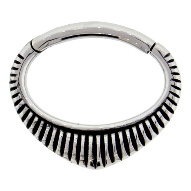 SEAMLESS CLICKER Pointed Tribal Septum Clicker - 1 Piece -Rebel Bod-RebelBod