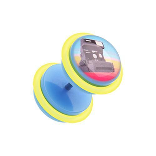 Polaroid Acrylic Fake Plug w/ O-Rings - 1 Pair