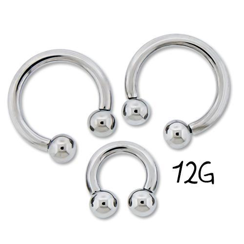 CIRCULAR BARBELL | HORSESHOE Premium ASTM F136 Titanium Circular Barbell Internally Threaded - 1 Piece -Rebel Bod-RebelBod