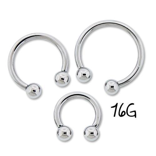 CIRCULAR BARBELL | HORSESHOE Premium ASTM F136 Titanium Circular Barbell Internally Threaded - 1 Piece -Rebel Bod-RebelBod