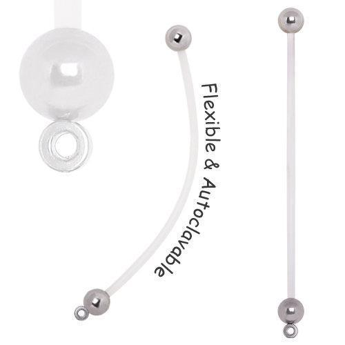 PTFE Pregnancy Navel Ring w/ Ring to Attach Dangle