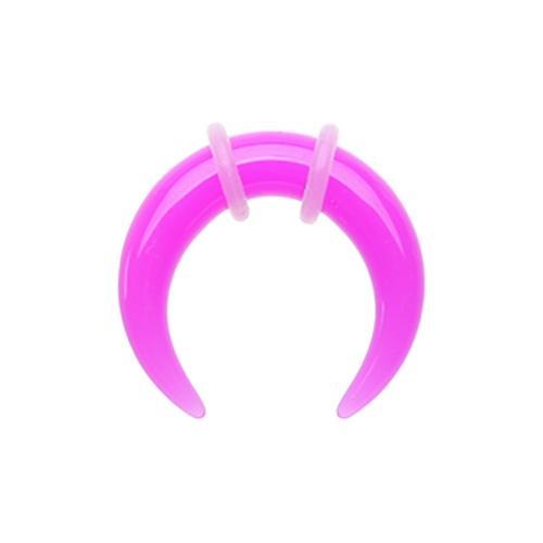 Purple Pincher Acrylic Ear Gauge Buffalo Taper - 1 Pair