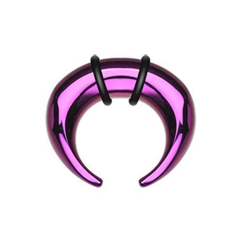 Purple Pincher Steel Ear Gauge Buffalo Taper - 1 Pair