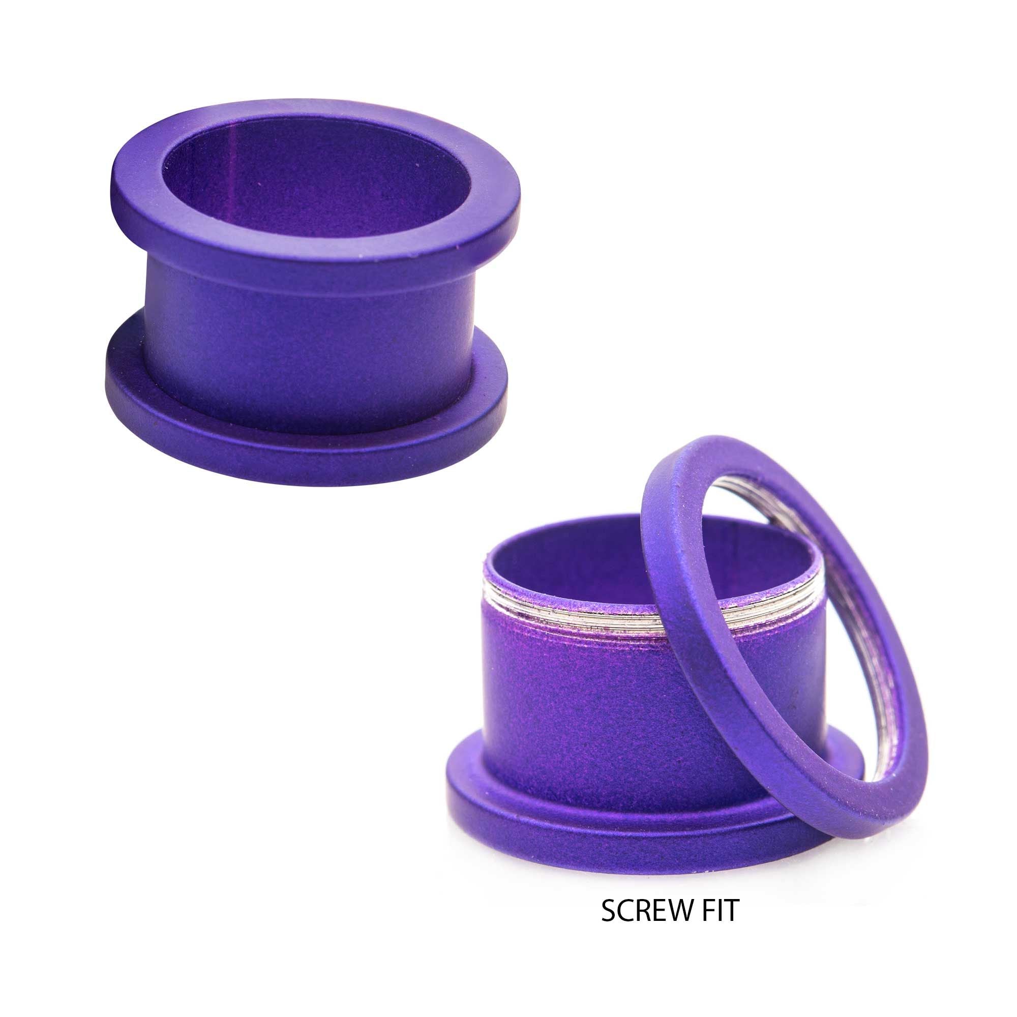 TBD-Plugs Purple Silicone Coated Screw Fit Plug -Rebel Bod-RebelBod