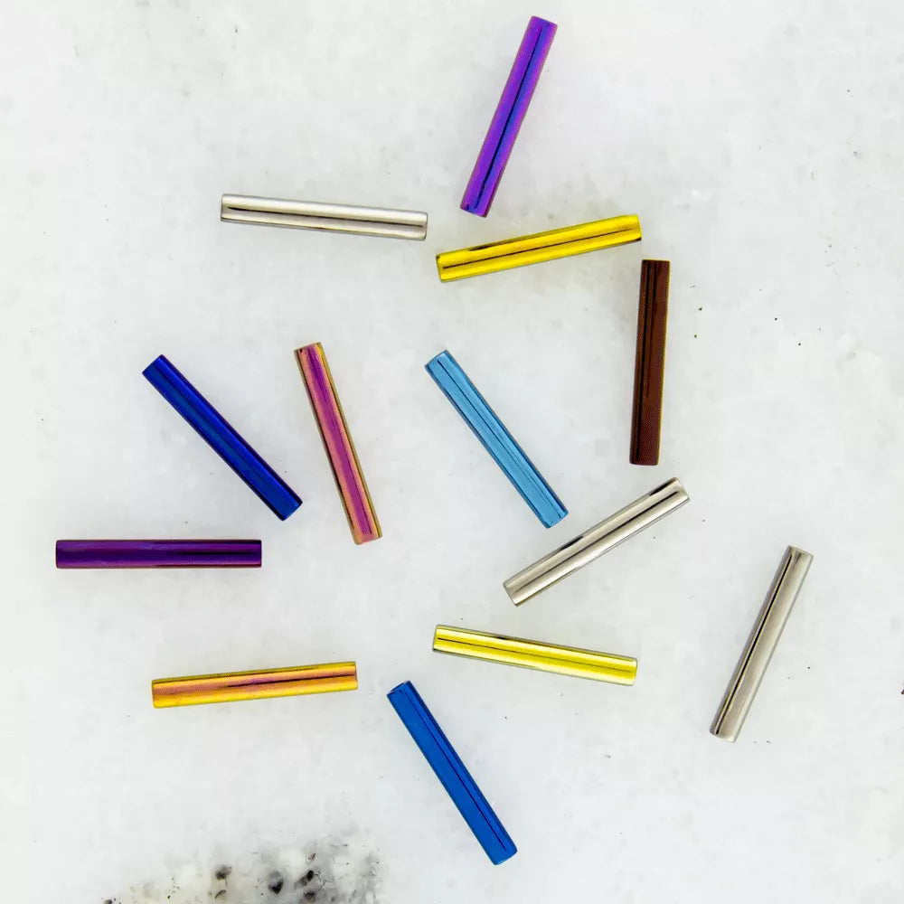 STRAIGHT BARBELL Purple Titanium Threadless Straight Barbell Post Only - 1 Piece - Special -Rebel Bod-RebelBod