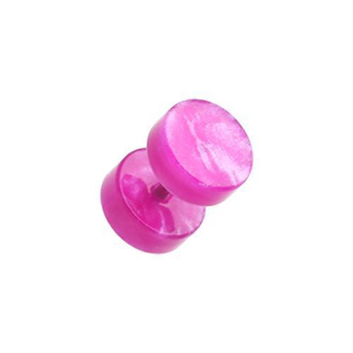 Purple UV Lava Acrylic Fake Plug - 1 Pair