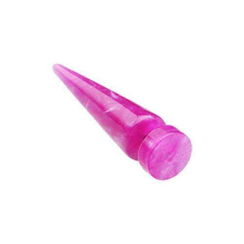 Purple UV Lava Acrylic Fake Taper - 1 Pair