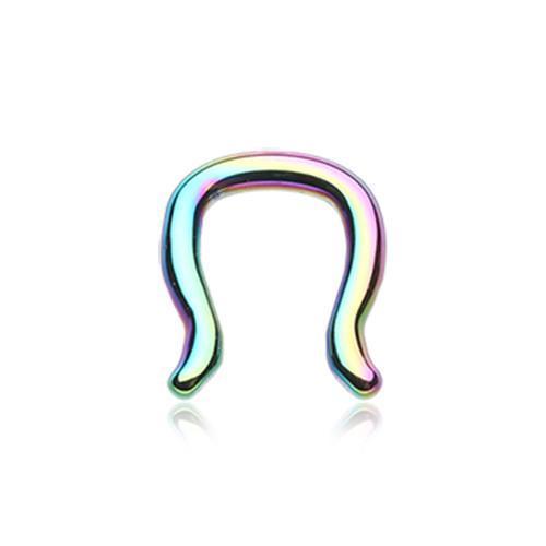 Rainbow Steel Septum Ring