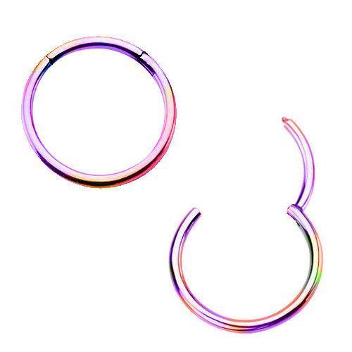 Rainbow PVD Plated Seamless Clicker Ring - 1 Piece