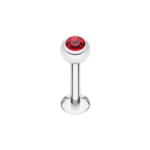 Red Gem Ball Labret