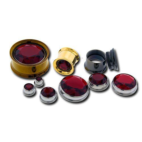 Red Gem Insert  - 1 Piece -Rebel Bod-RebelBod